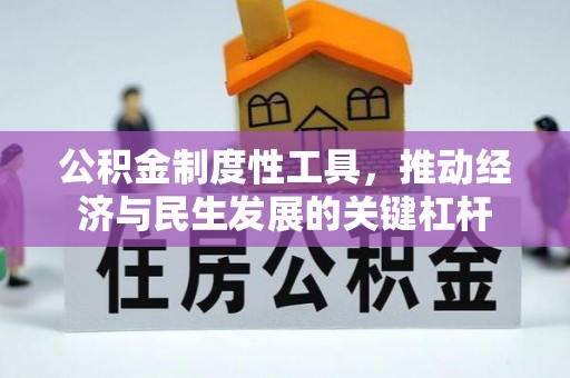 南投公积金制度性工具，推动经济与民生发展的关键杠杆