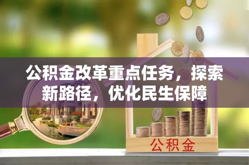南投公积金改革重点任务，探索新路径，优化民生保障