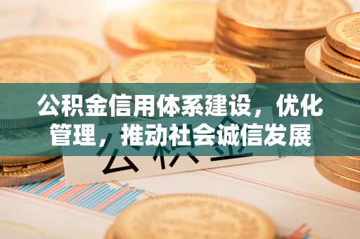 南投公积金信用体系建设，优化管理，推动社会诚信发展