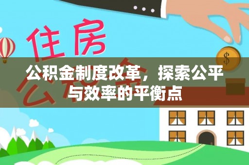 南投公积金制度改革，探索公平与效率的平衡点