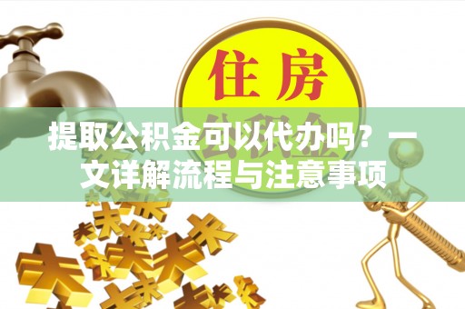 南投提取公积金可以代办吗？一文详解流程与注意事项