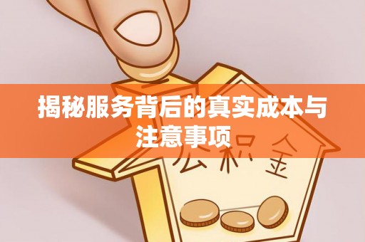 南投揭秘服务背后的真实成本与注意事项